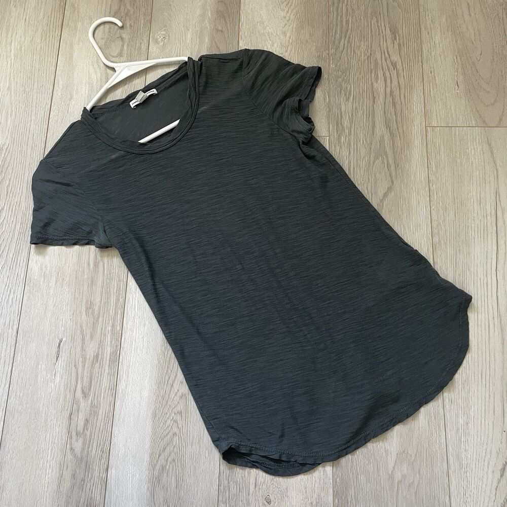 James Perse Tshirt supima cotton lightweight womens Gray (xsmall) minimalist